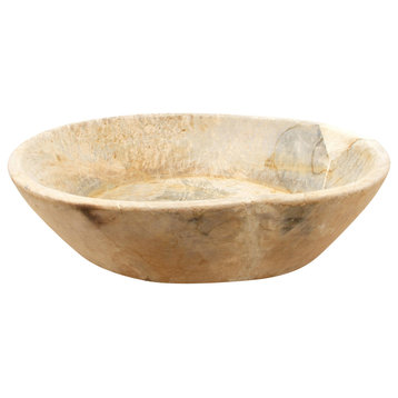 Rare Oversize Antique Bleached Bowl