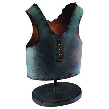 Copper Iron Vest Candle Holder, Unique Metal Fashion Design