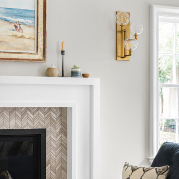 Family Room + Fireplace Design - Piedmont, CA