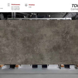 Cement Black - Large Format Slab - Kitchen Countertops