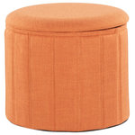 LumiSource - Lindsey Storage Ottoman - Add style and function to any space with the Lindsey Storage Ottoman by LumiSource. With a foldable design and a removable lid, this ottoman can be stored, used as storage, and used for additional seating. With its contemporary and practical design, this ottoman is versatile and can be used in a variety of spaces. Select a color that suits your space the best!