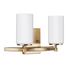 Sea Gull Lighting 2-Light Wall/Bath, Satin Bronze