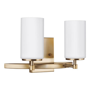 Sea Gull Lighting 2-Light Wall/Bath, Satin Bronze