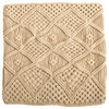 18" Boho Cross Woven Macrame Decorative Pillow Cover