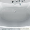 DreamLine Montego 60 in. L x 27 in. H White Acrylic Freestanding Bathtub