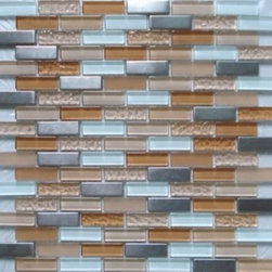 Lada Glass and Stainless steel mosaic - Home Decor