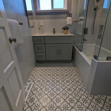 Fully remodeled bathroom , sleek & vinted style