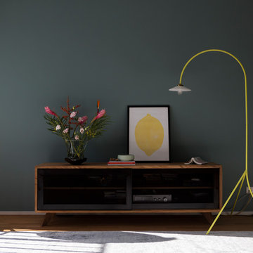 Living Area in a Neutral Base with Pops of Colour