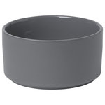 blomus - Pilar Bowl, Set of 4, Pewter, 6" - PILAR Bowl - Medium 6 inch Set of 4 is functional for every occasion. Beautifully shaped yet humble enough to act as a discreet backdrop to the perfectly arranged meal.  Stoneware pieces include bowls, plates, mugs and serveware. The full range comes in 4 complimentary colors.