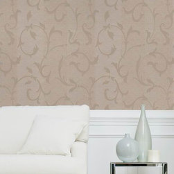 Century Classic - Grey Scrolls Wallpaper G581003 - Wallpaper