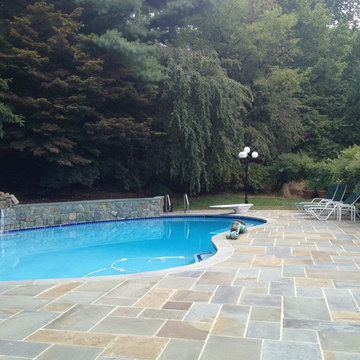 Rejuvenated pool terrace