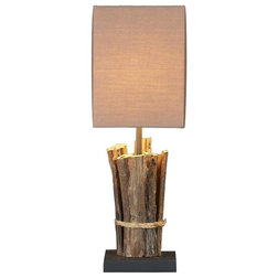 Rustic Table Lamps by Natural design house