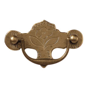 Hch 19 2 1 2 Queen Anne Chased Drawer Pull With Msf Posts