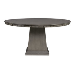 Logan Grey Finish 60" Round Dining Table - Dining Tables