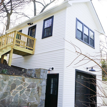 Alexandria, VA: Detached Car Garage with a Second Floor Workout Room