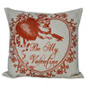 Be My Valentine Throw Pillow with Insert 14"x14"