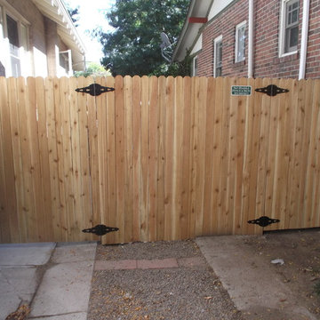Custom modern/contemporary horizontal cedar and exotic woods
