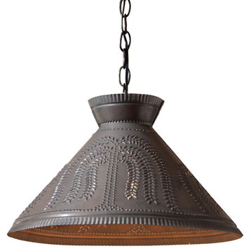 Roosevelt Shade Light With Willow, Kettle Black