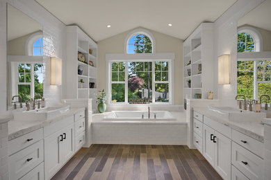Elegant bathroom photo in Seattle