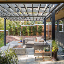 back yard. patio