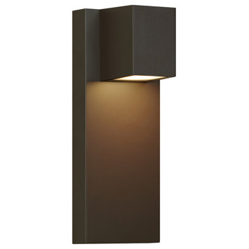 Quadrate Outdoor Wall Sconce, Bronze