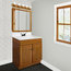 5-Light Vanity Light, Honey Oak