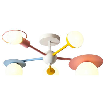 Colorful Ceiling Lights for Children's Bedroom, Colorful, Warm Light
