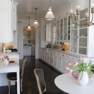 Hollywood Hills Regency White Kitchen