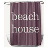 Beach House  Dusty Purple 70" w x 73" h Shower Curtain