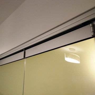 Divisorio per interni, Vetro acidato - Movable Wall, etched glass