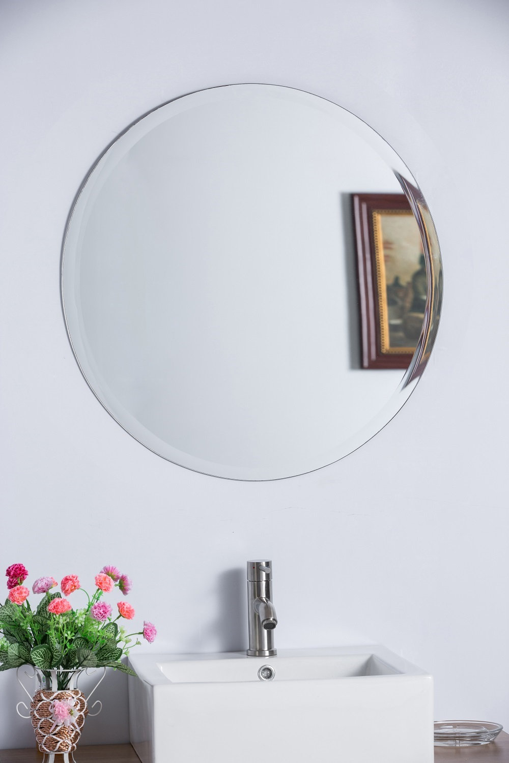 Round Frameless Mirror - Transitional - Bathroom Mirrors - by ...
