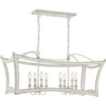 Quoizel - Quoizel SUM836AWH Summerford 8 Light Island Light in Antique White - Transform your living space with the Summerford. This country farmhouse collection boasts an open frame for an airy and whimsical feel. Finished in Antique White, this fixture is perfect for a shabby chic style home.
