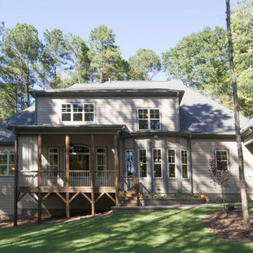 Wooded backyard