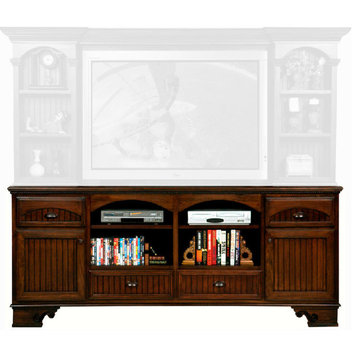 American Premiere 90" Entertainment Console, Chocolate Mousse, Without Hutch