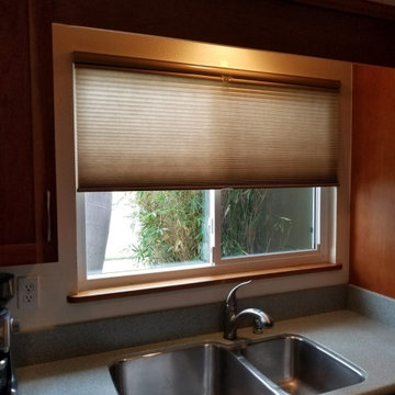 Pull Up Cellular Shades for West Hollywood Kitchen
