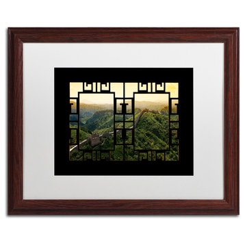 Philippe Hugonnard 'Window Wall I' Art, Wood Frame, White Matte, 20"x16"