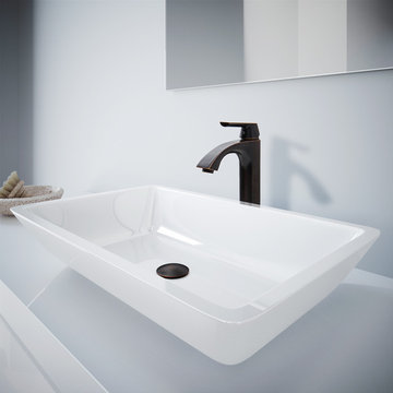 VGT1096 - Phoneix Stone Sink and Vessel Faucet Set