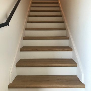 San Pedro, CA - Stairs Renovation, LVP Flooring Installation