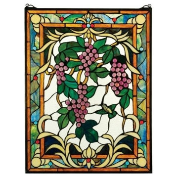 Grape Vineyard, Stained Glass Window
