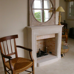 Firebox Stone inserts Herringbone & More (Mediterranean Style) - Indoor Fireplaces