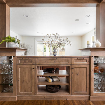 French-Country Kitchen Remodel- Custom Buffet