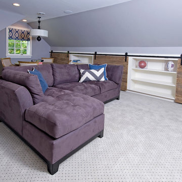 A rustic bonus room