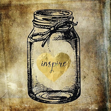 Canvas, Inspire Jar by Brandi Fitzgerald, 24"x24"