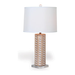 Cameron White Lamp 34" - Table Lamps