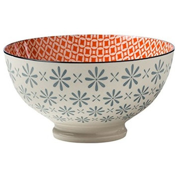 Kiri Porcelain 4.5" Small Bowl, Gerbera Diamond