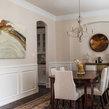 transitional dining room