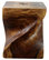 Haussmann Wood Big Twist Coffee Table 16 in SQ x 20 in High Walnut Oil