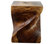 Haussmann Wood Big Twist Coffee Table 16 in SQ x 20 in High Walnut Oil