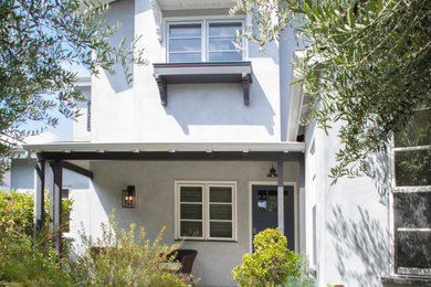 Transitional exterior home idea in Los Angeles