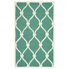 Safavieh Cambridge Collection CAM710 Rug, Teal/Ivory, 3'x5'